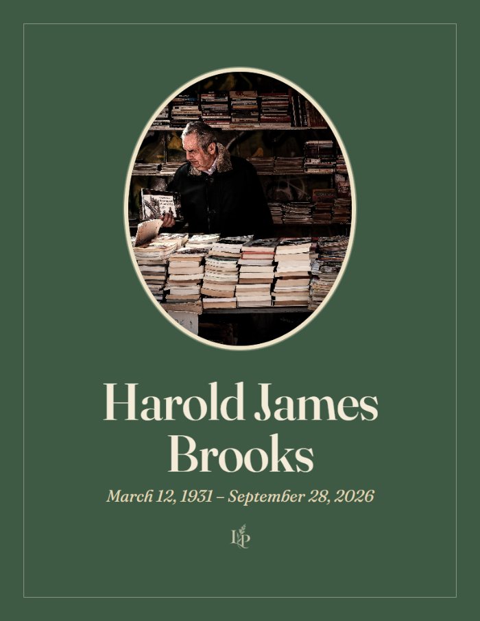 The cover of a sample Celebration of Life booklet